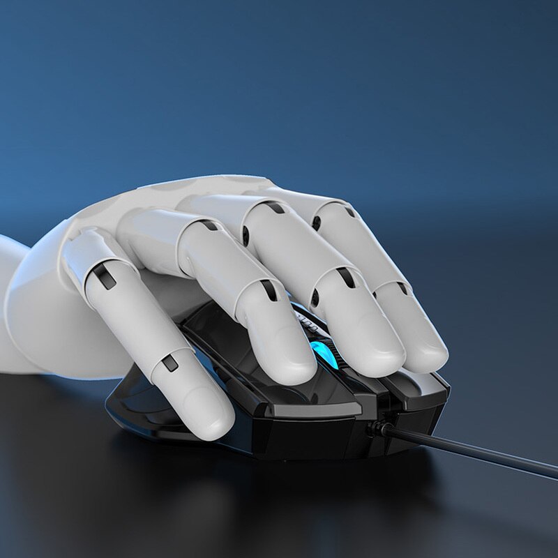 Ergonomische Wired Gaming Maus 6 Taste Stumm Atmen licht 2400 DPI USB Computer Maus Gamer Mäuse Stille Mause Für PC laptop Neue