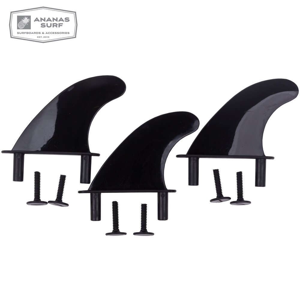 Surfboard softboard fins 3Pcs soft top Fins + replacement Soft Top 6 bolts screw surf school fins