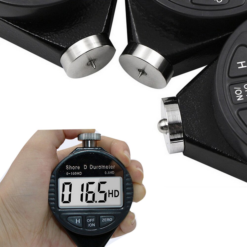 0-100 A/C/D Hardness Digital Shore Hardness Tester Durometer Meter Shore For Plastic Leather Rubber Multi-resin