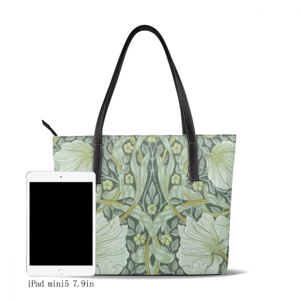 William Morris Fabric Handbag William Morris Fabric Top-handle Bags Trending Teenage Leather Tote Bag Women Handbags