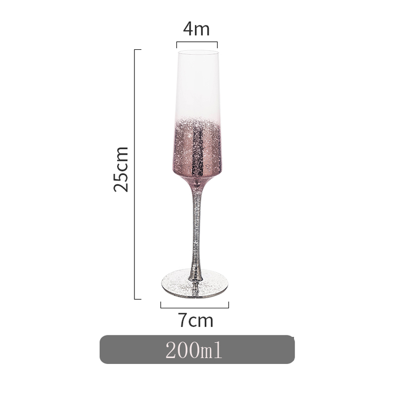 Copa de vino de cielo estrellado con personalidad, copa de champán, Copas de cristal para beber en casa, Copas de cóctel, Bar, Hotel: M07 Rose gold