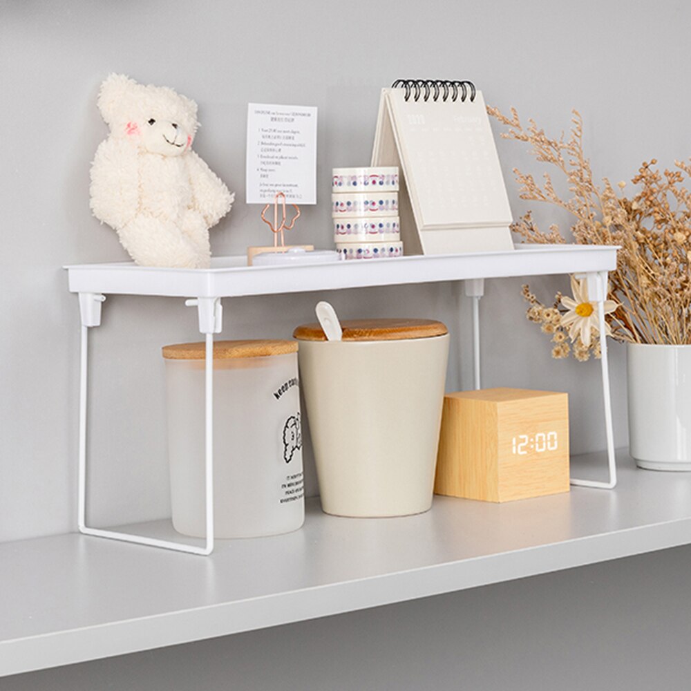 Etagère de rangement pour placard, accessoire pour organiser et stocker dans la cuisine, ou dans des armoires, gain de place et d'espace, élément décoratif