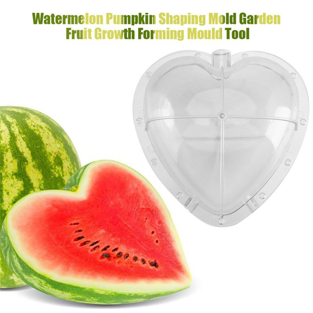Molde cuadrado de sandía en forma de corazón, herramienta de molde de formación de crecimiento de fruta de jardín