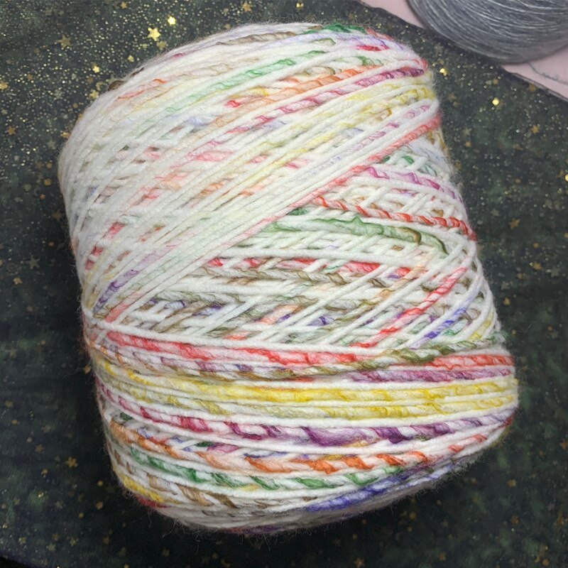 500g Weiche Regenbogen Raum Farbstoff Acryl Wolle Dicken Insel Garn DIY Hand betroffen Phantasie Häkeln betroffen Weben Gewinde x3397: Ursprünglich Titel