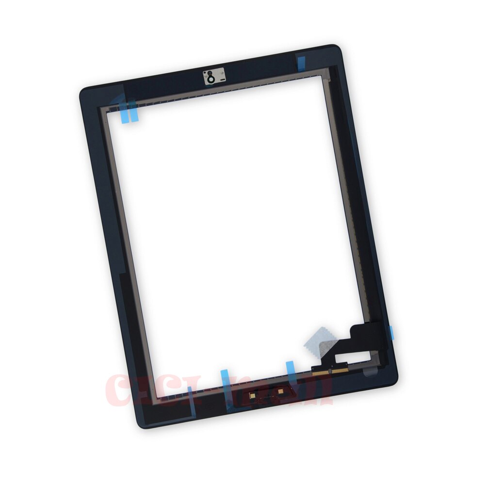 1Pcs Touch Screen Digitizer Sensor Glas Panel Voor Apple Ipad 2 2nd Gen A1395 A1396 A1397 + Bezel + Knop Reparatie Vervanging