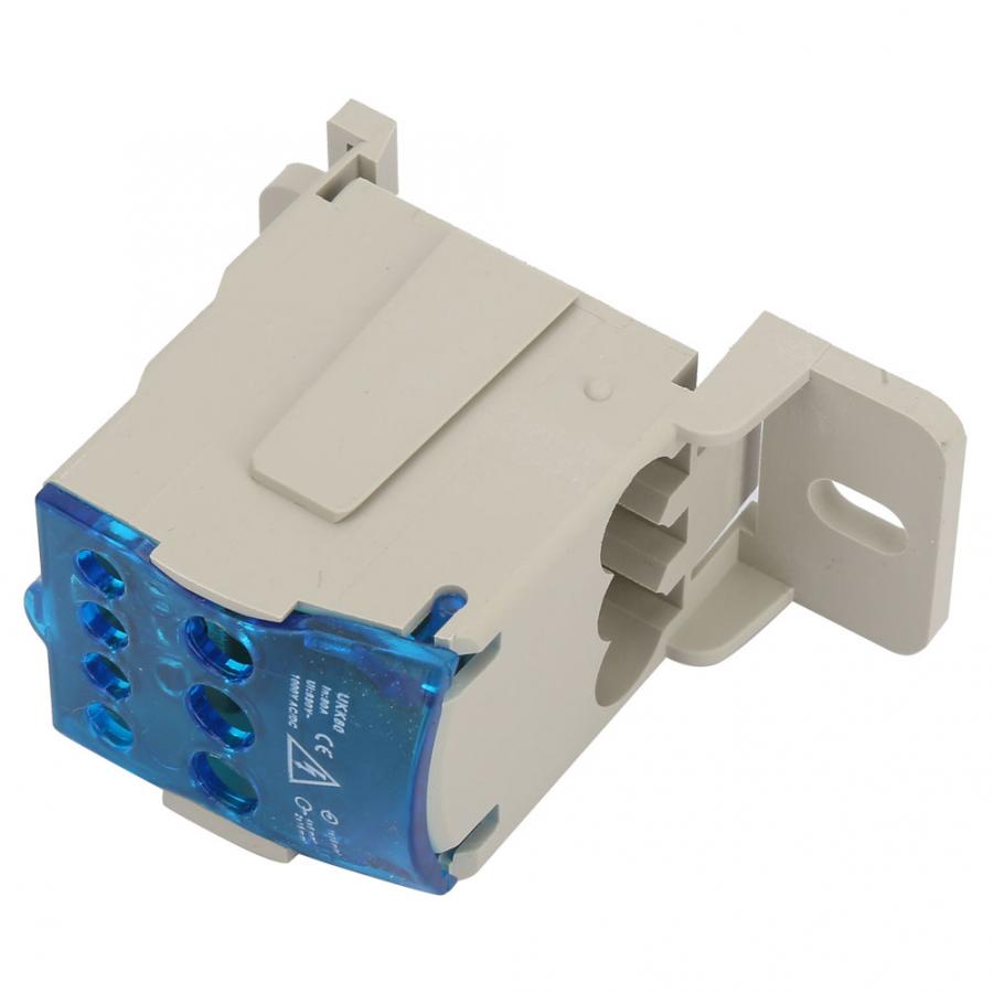 Din-rail aansluitblok verdeeldoos elektrische draadconnector universele stroomaansluitdoos