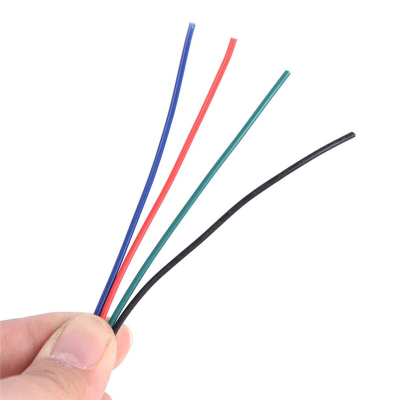 1m 5m 10m 4 PIN RGB Led Wire Cable LED RGB Cable Extension Wire Cord For RGB 3528 5050 5630 7020