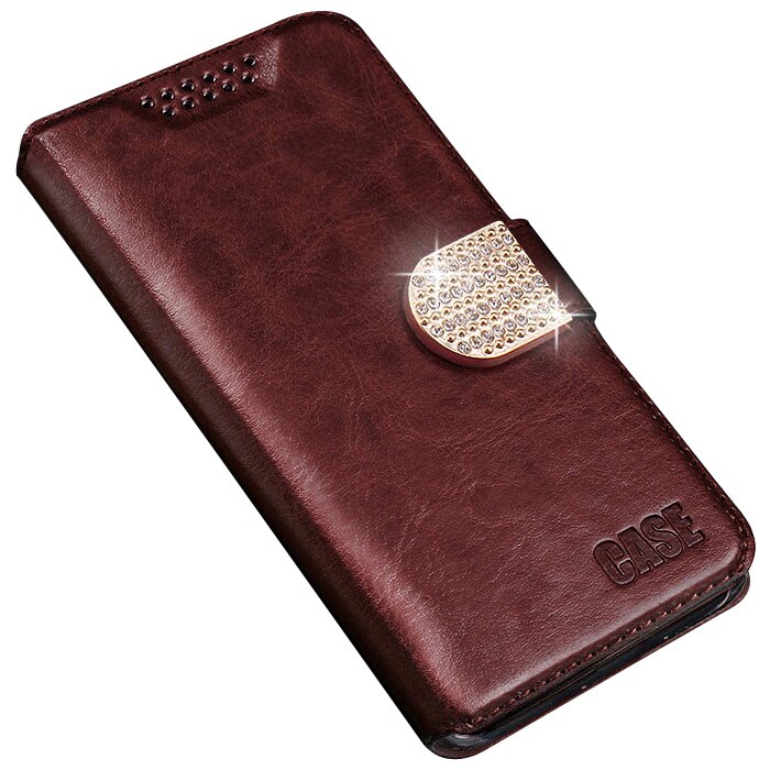 Case Voor Xiaomi Redmi 7A Case Cover Zachte Siliconen PU leather flip Voor Coque Xiomi Redmi 7A Telefoon Case met kaarthouder Magnetische: Style 3 Brown IYI