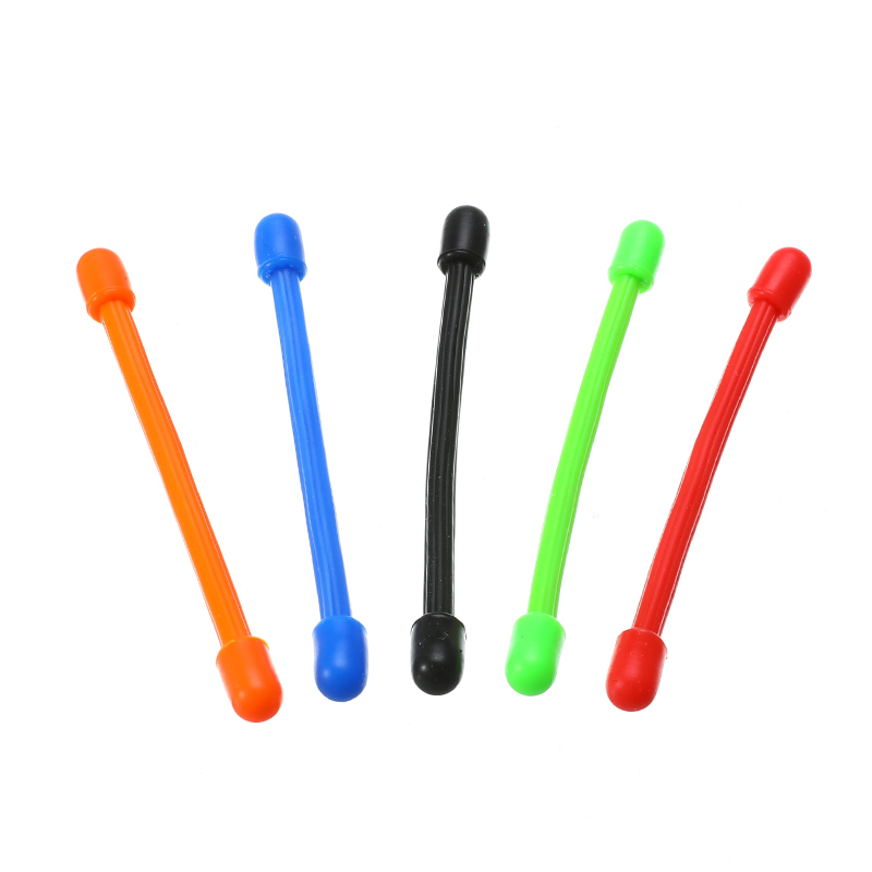 10 st / parti 3 '' 6 '' återanvändbar silikon kabelband band magisk gummi twist tie multifunktionsledning tråd arrangör gardin dekorativ