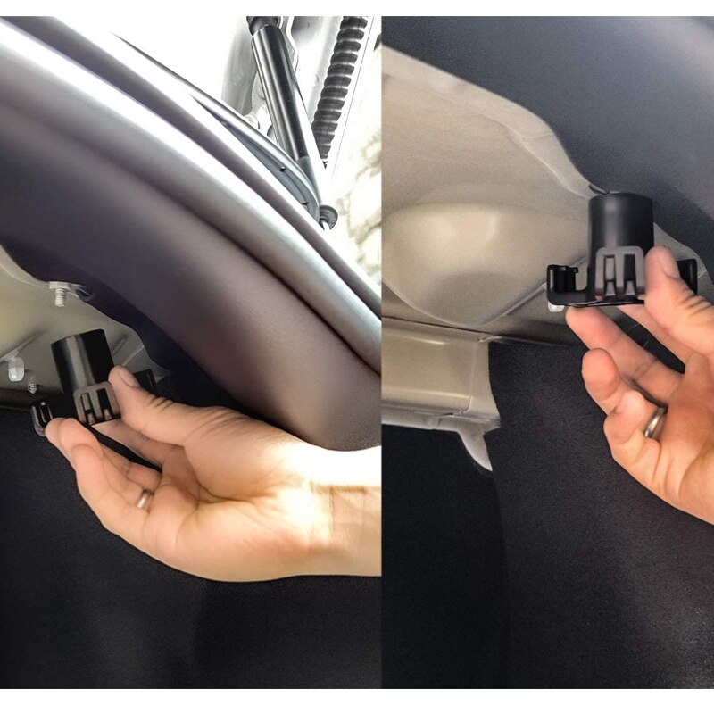 2 stücke Für Tesla Modell 3 Stamm Haken Auto Anhänger Stamm Einkaufstüte Haken Gepäck Fach Handschuh Tasche Haken Freies