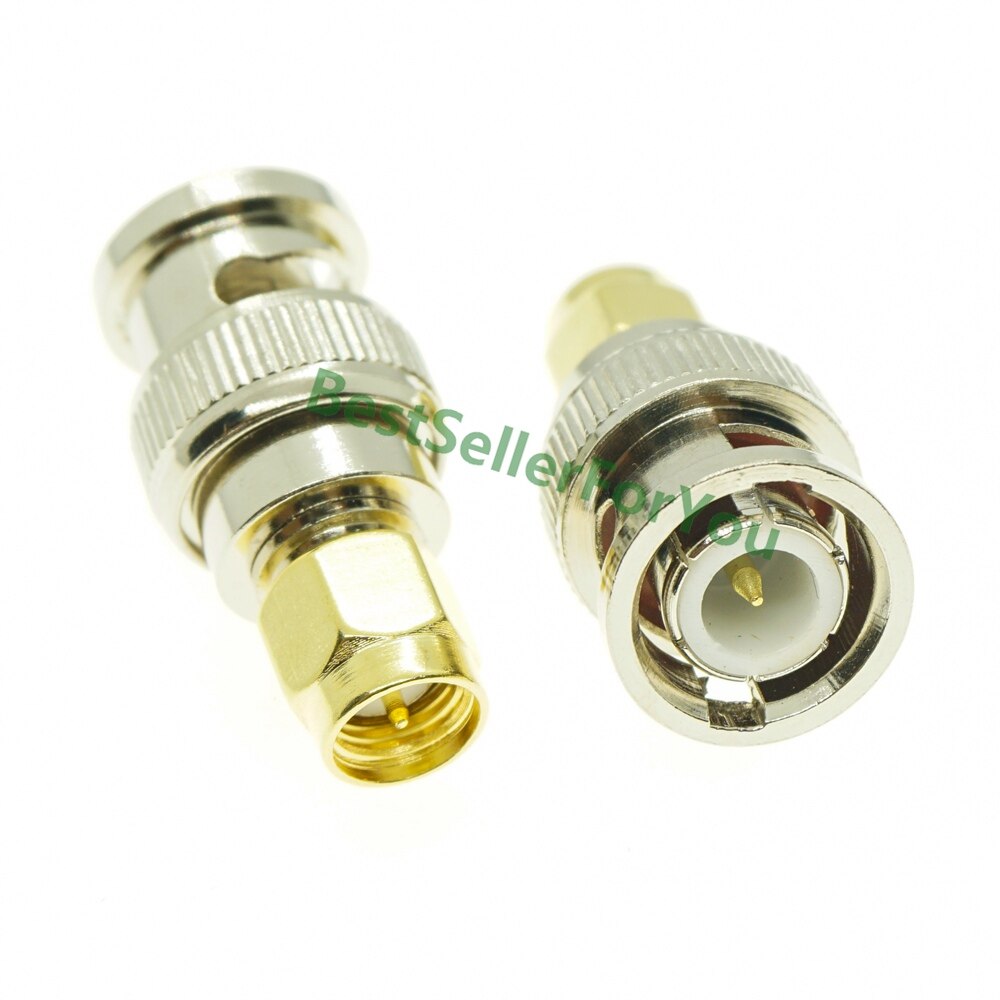 Connector BNC MALE Female To SMA RP SMA Male Female RF Connector Adapter Test Converter Kit Set: BNC SMA JJ
