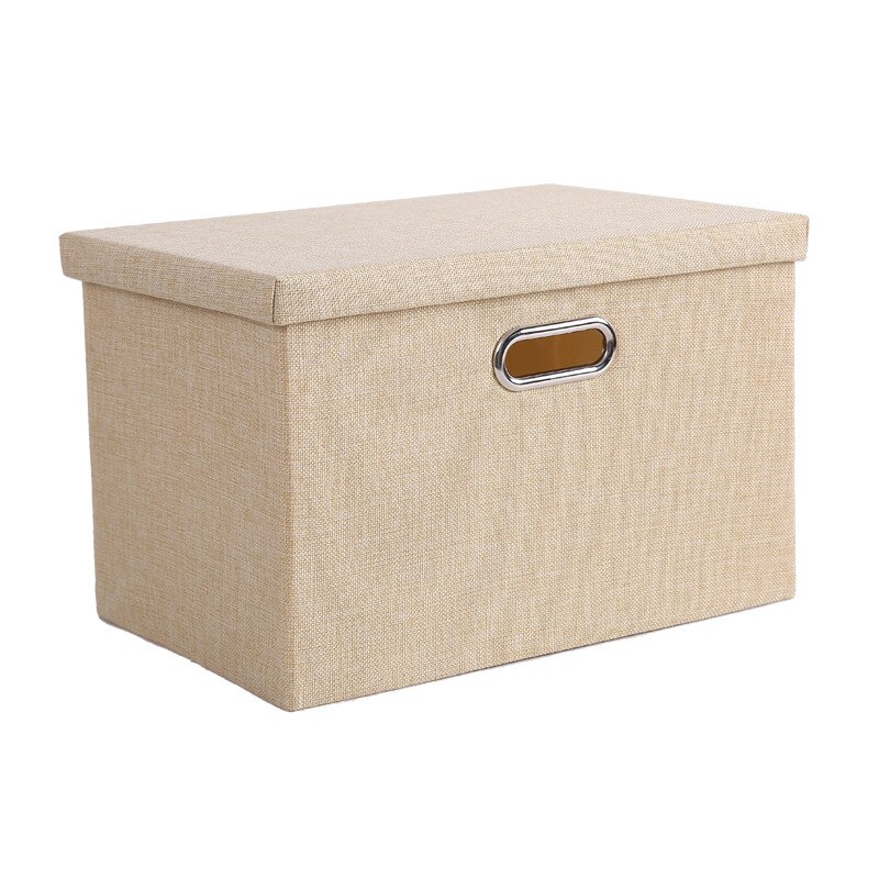 Cotton And Linen Storage Box Foldable Large Waterproof Laundry Bucket Home organizer