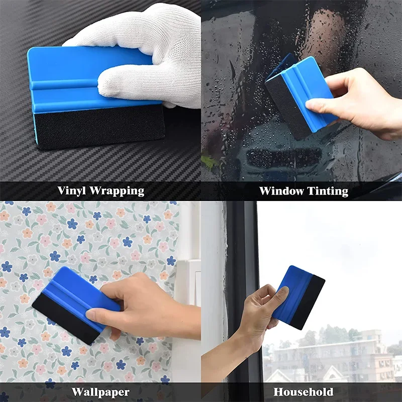 Car Window Tint Kit, Vinyl Scraper Window Film Complete Installation Kit Vinyl Wrap Application Tool Kit KUNAISI