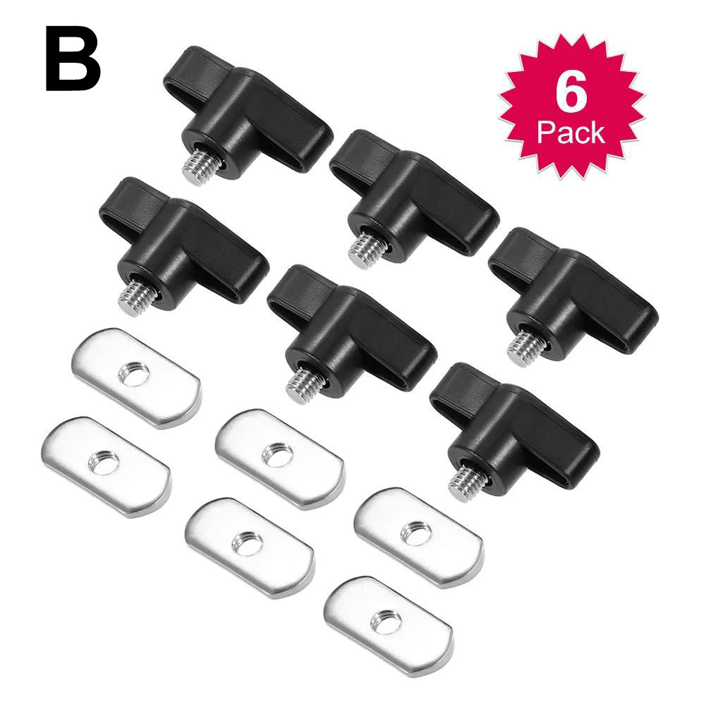 Kayaking 35x24mm Track Mounting Bolts Canoe Track Mounting System Accessory Kit 304 Stainless Steel Track System Compatible: Yellow