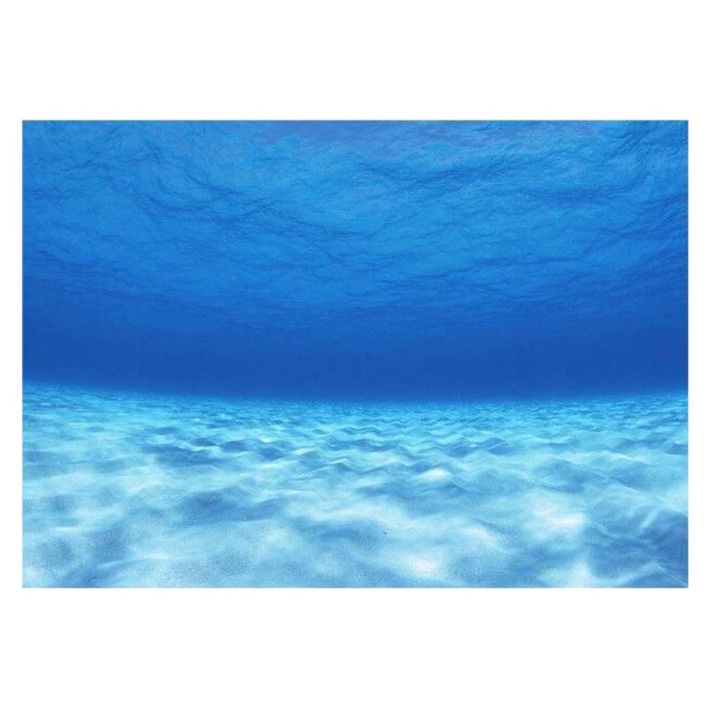 6 størrelse akvarium undervands havvand billede akvarie baggrund plakat pvc 3d selvklæbende plakat havvand billede baggrund , 122 x 61cm