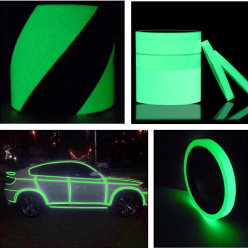 Tape Luminous Self-adhesive Tape Glow in The Dark Stage Safety Warning Party Emergency Logo Halloween Christmas Xmas