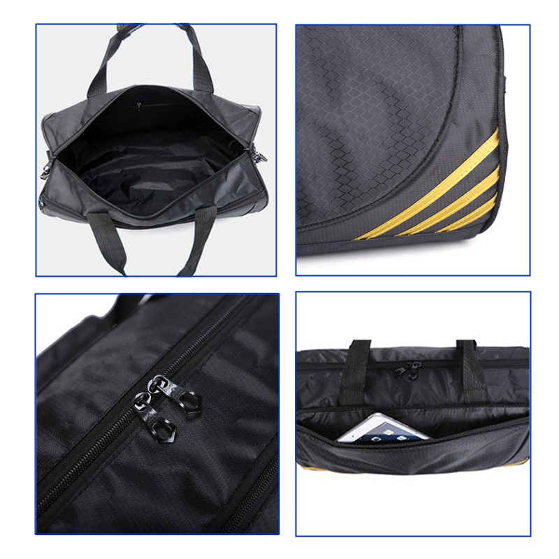 Billig sport gymväska kvinnor män fitness för yoga nylon sport resor träning ultralätt duffle skor liten sac de sport bag