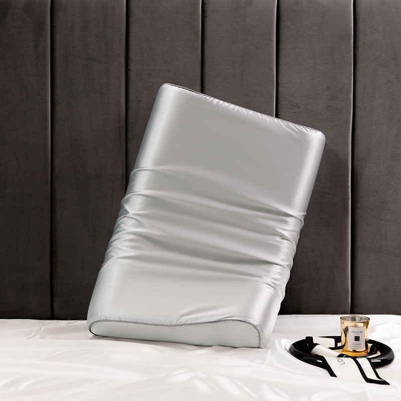 Luxuriöser Satin--kissenbezug 30 cm x 50cm cm, einfarbig, aus luxuriöser, komfortabler imitationsseide, aus Erinnerung-schaum.: Gelb