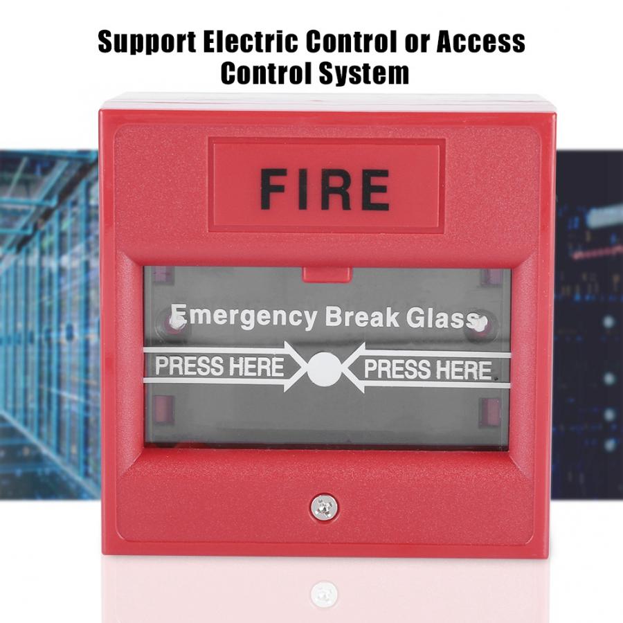 Nødudgang brandalarm knap frigiv sikkerhed glas pause alarm switch sos knap