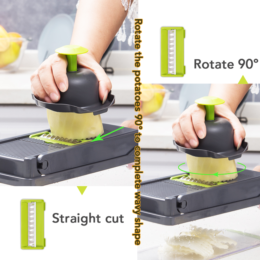 Groentesnijder Keuken Accessoires Mandoline Slicer Fruit Cutter Aardappel Dunschiller Wortel Kaas Rasp Groentesnijder