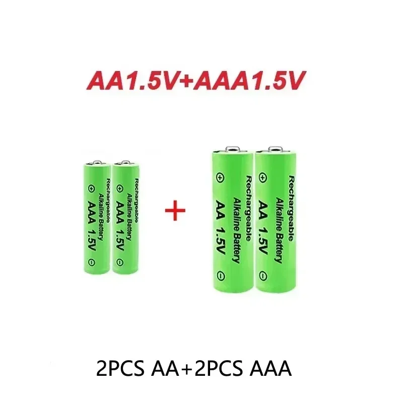 Original Akku 1,5 V AA 9800 mAh + AAA 8800 mAh + Ladegerät für Computer Uhr Radio Video Spiel Digital Kamera AA AAA: Weiß