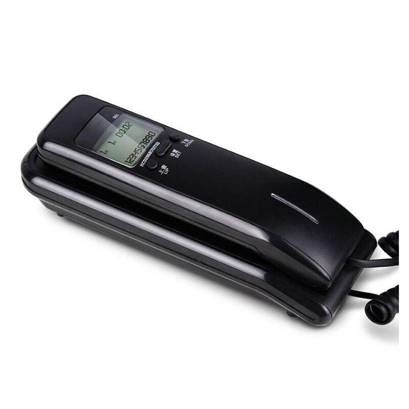 Trimline Vaste Telefoon Met Dual Lcd Display, Caller Id, Dual Systemen, verstelbare Ringtone Volume Bureau Muur Telefoon Voor Thuis