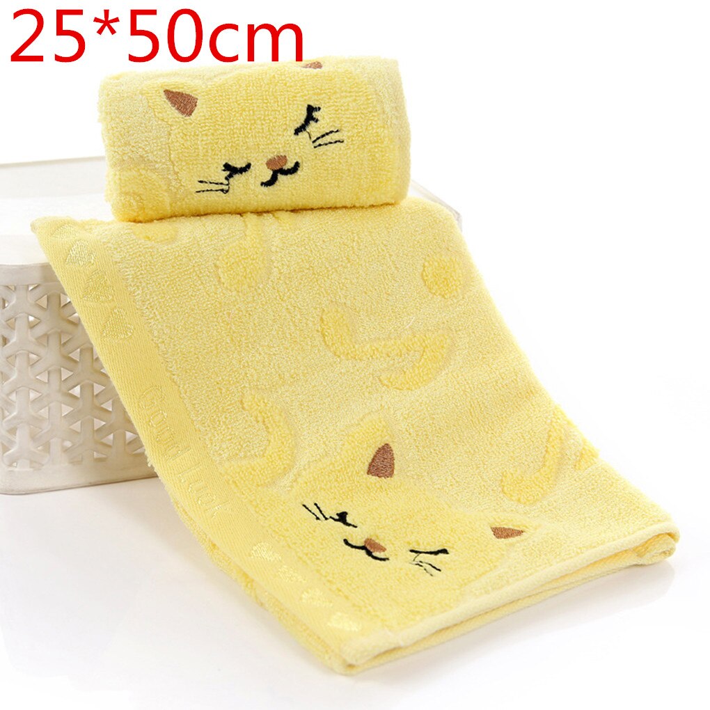 Baby Gezicht Handdoek Microfiber Absorberende Drogen Bad Strandlaken Washandje Baby Handdoek Zacht Katoen Kinderen Handdoek Leuke Kat Patroon Handdoeken: 11