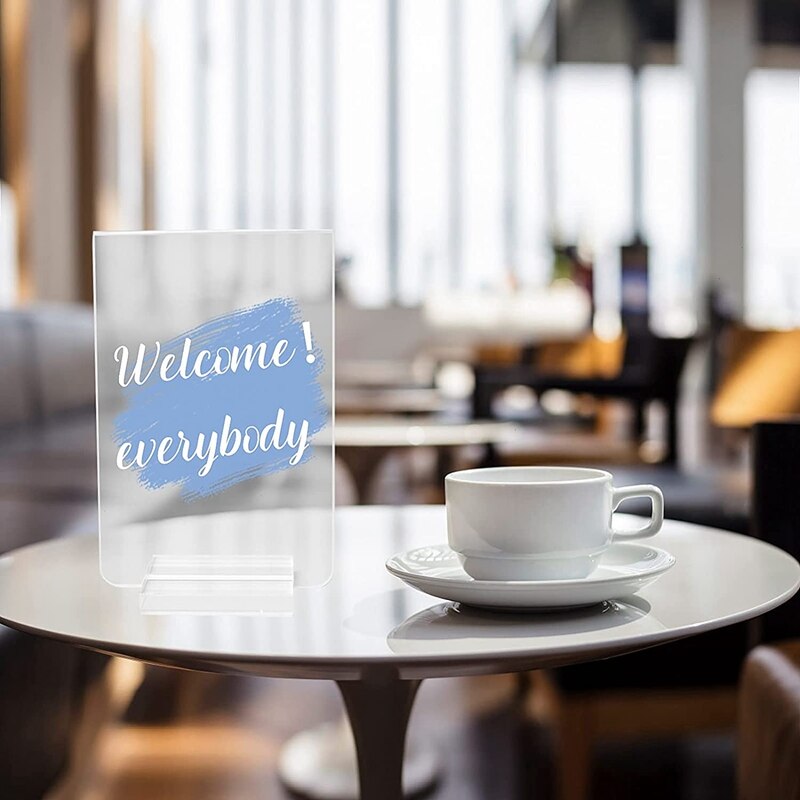 Acryl Teken Houders Tafel Nummer Houders Voor Display Plaats Kaarthouder, Acryl Base Stand Bruiloft Acryl Teken Stand