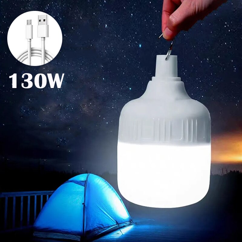130W Draagbare Usb Oplaadbare Lamp Led Noodverlichting Lamp Beweegbare Verlichting Lampen Night Fishing Camping Tent Verlichting