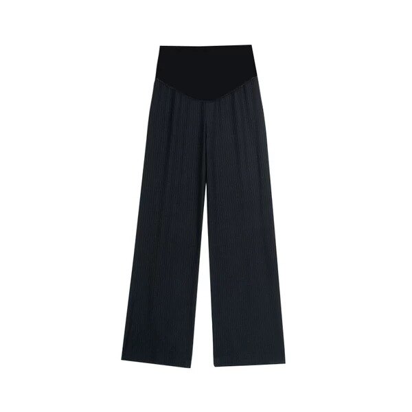 Maternity Trousers Spring Summer Clothes Pregnant Women Wide-leg Trousers Thin Loose Pleated Maternity Casual Trousers: B / XL