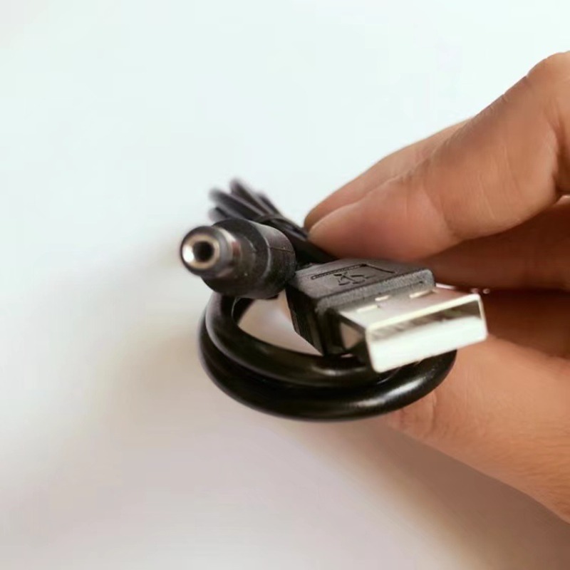 Conector de cable de alimentación USB a CC USB DC 5,5*2,1mm 5V DC conector de cable de alimentación USB