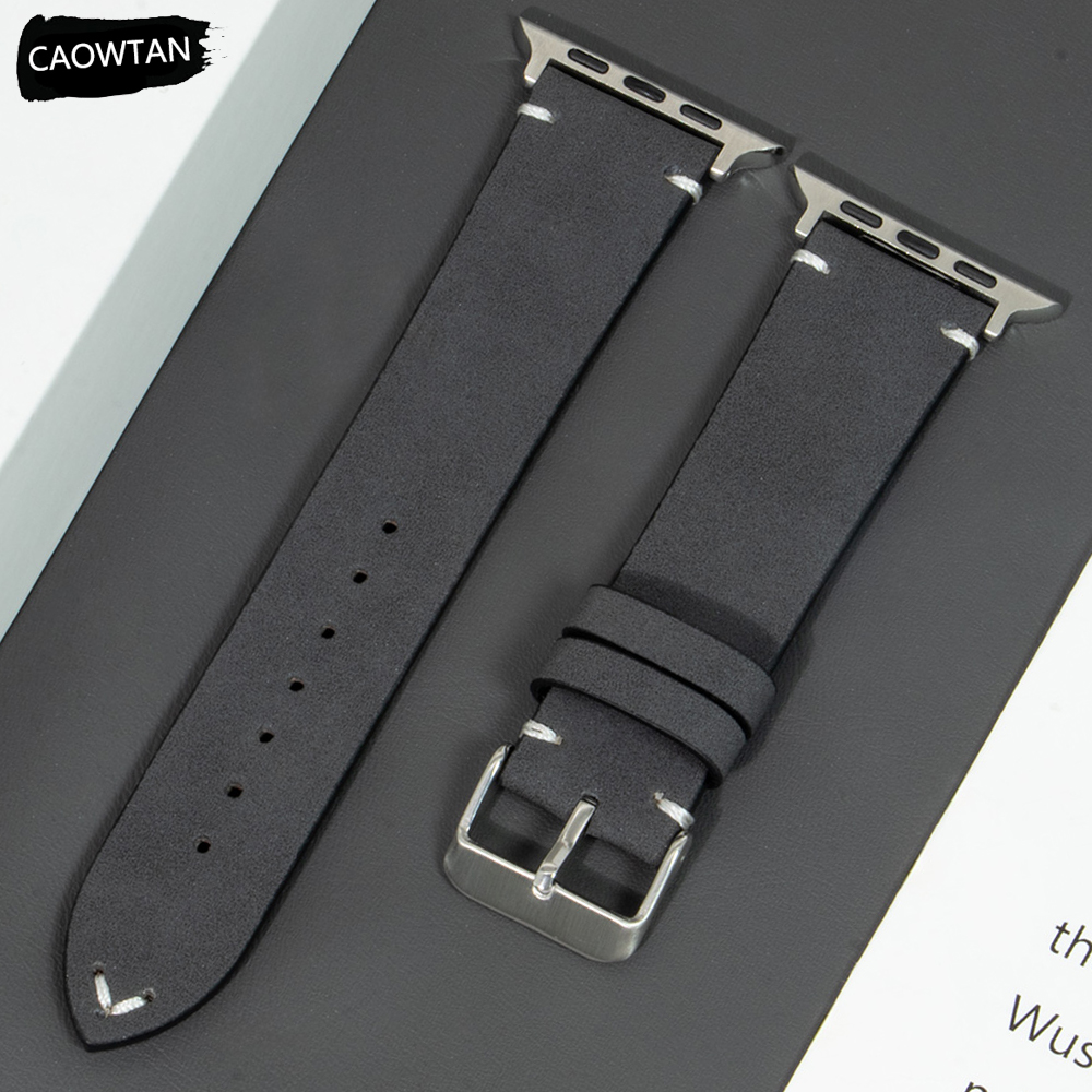 Leather Strap for Apple Watch Band Ultra 2 49mm 46mm 42mm 45mm 44mm 42mm 40mm 41mm Watchband for Iwatch Series 10 9 8 7 6 SE 5 4