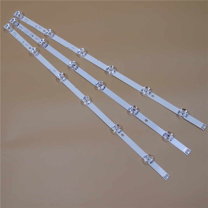 TV LED Bars For LG 32LB5800 32LB5700 32LB580U 32LB580V 32LB570U 32LB570V 32LB580B LED Backlight Strip Kit 6LED Lamp Lens 3 Bands