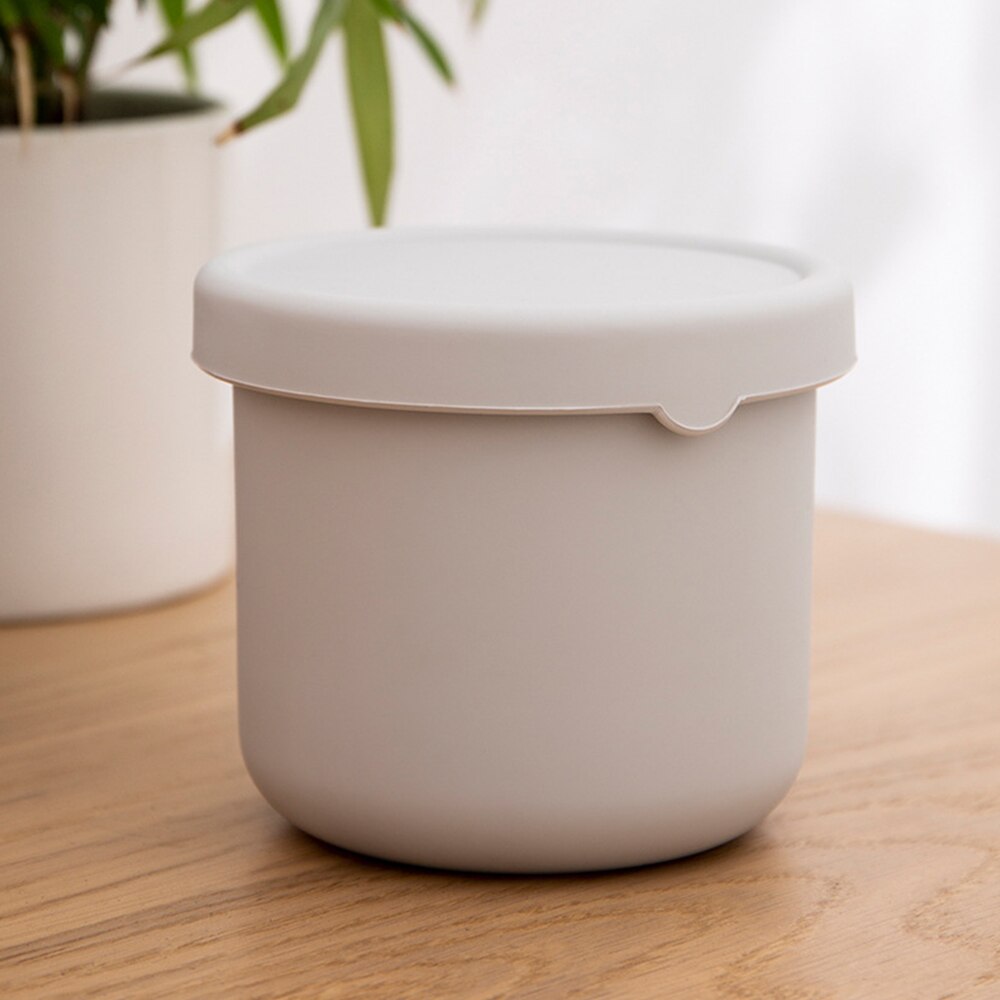 250ml Seal Silicone Portable Bento Box Lunch Box for kid Food Dinnerware Food Storage Container Refrigerator Storage Container: gray