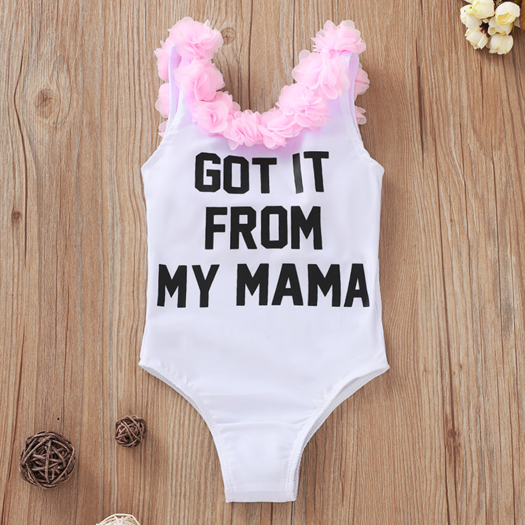 Baby Girl Bodysuit Bikini Toddler Infant Baby Girls Flower Bikini Swimwear Swimsuit Bathing Suit Beachwear Swimming Bikini: White  / 18-24 Months