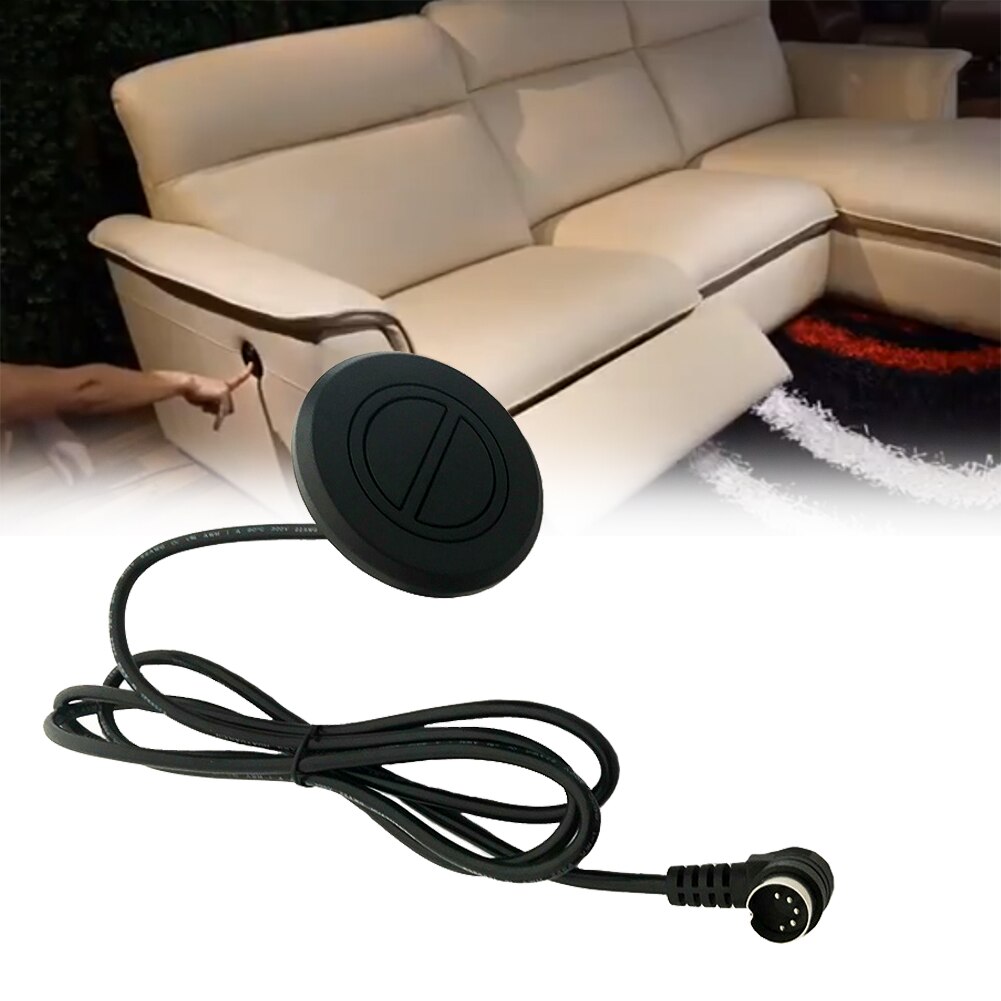 Bøjningsstik lift stol praktisk elektrisk hvilestol 2 knap 5 pin stik håndcontroller kablet fast til sofa rund switch