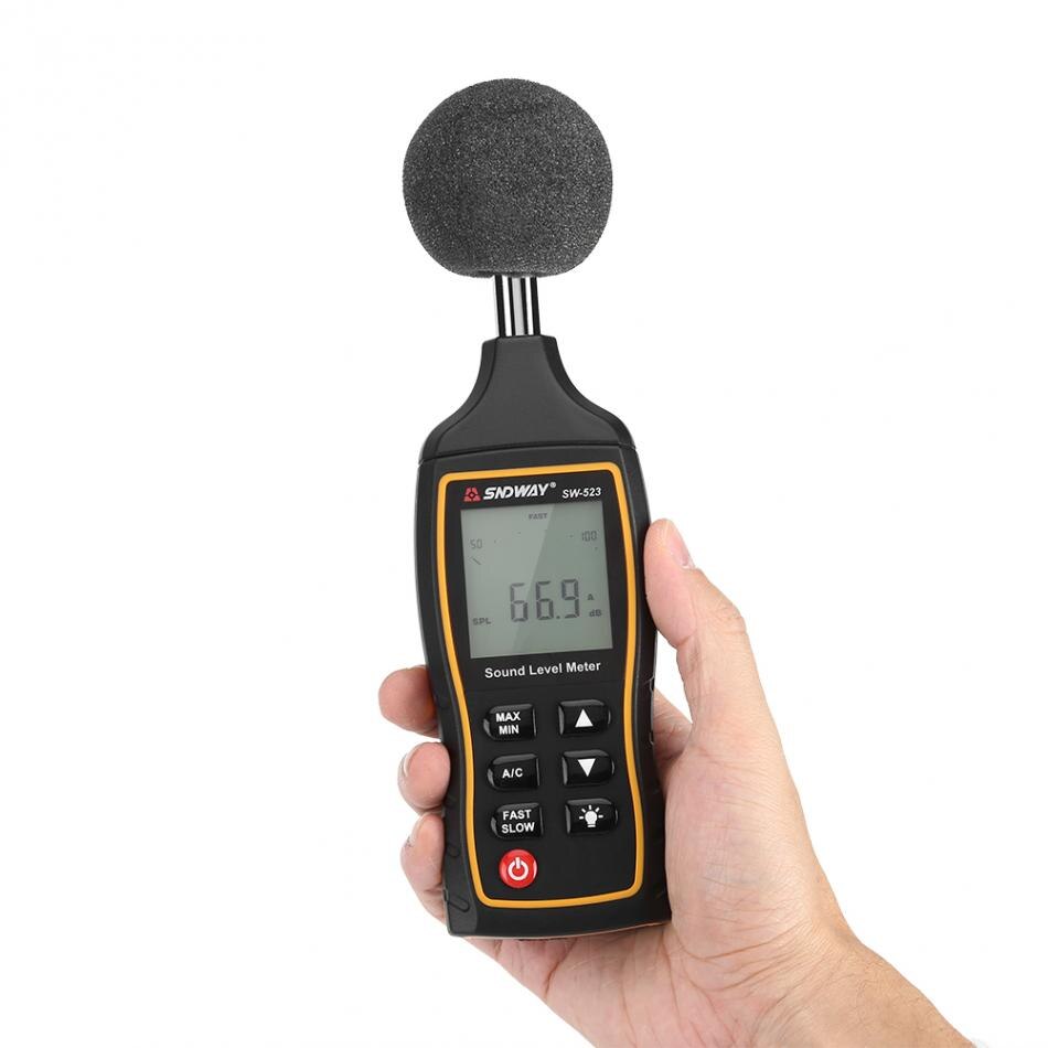 Sndway digital brusmätare exakt ljudnivå decibel mätare brusmätare 30 ~ 130db mätverktyg