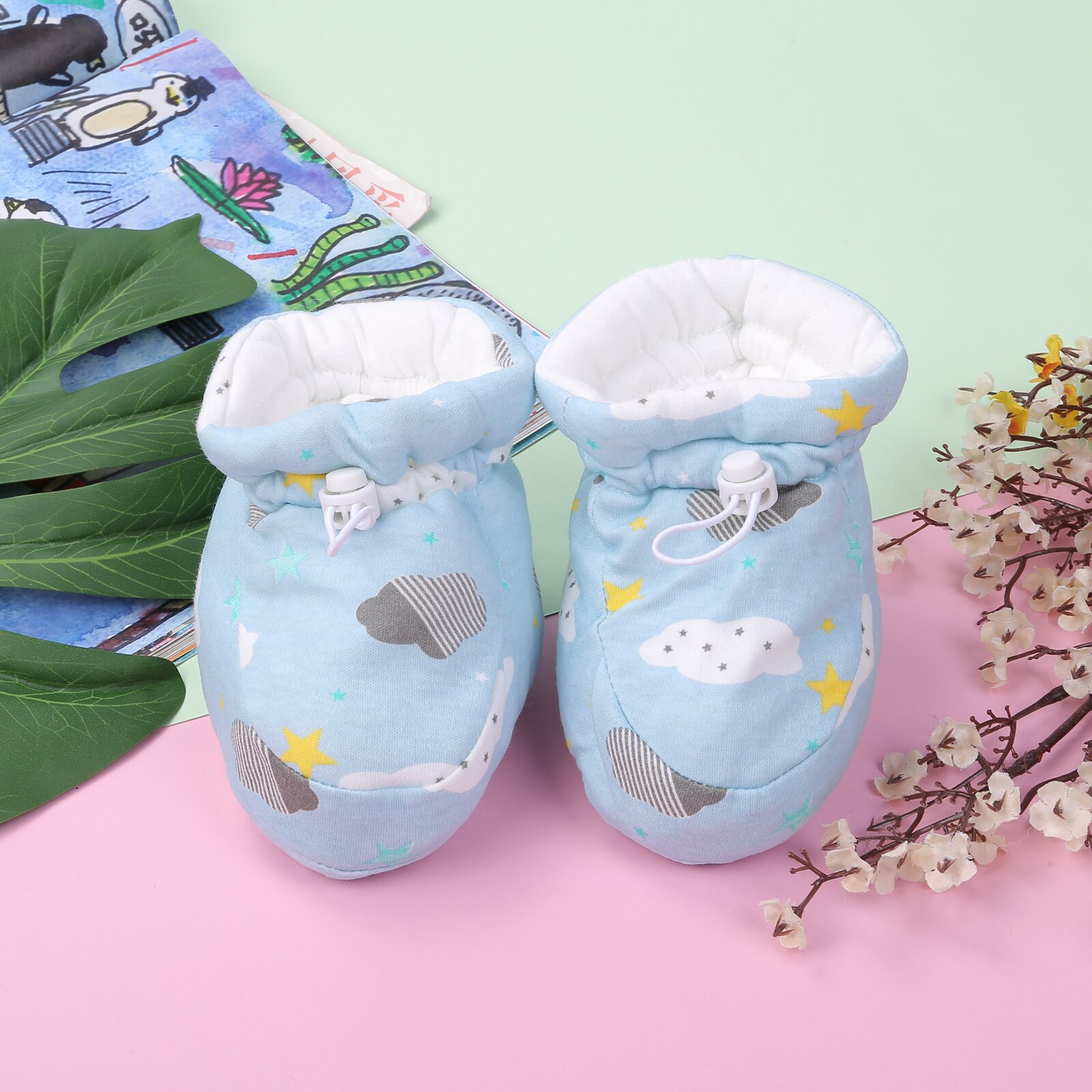 Emmababy Pasgeboren Baby Booties Leuke Gedrukt Winter Slippers Zachte Zool Toddle Eerste Wandelaars Wieg Schoenen: 06