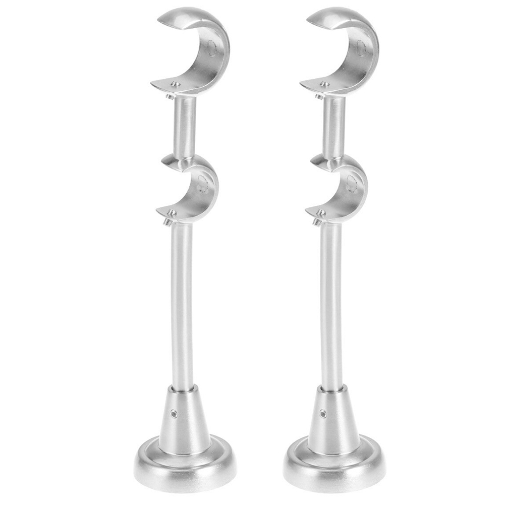 neue produkt 20mm/25mm Doppel Vorhang Stange Klammern Gardinen Pole Halfter schwer Pflicht für Heimat I88 #1