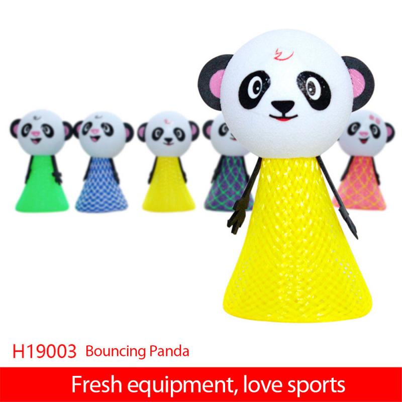 1Pc Kinderen Grappig Bounce Pop Speelgoed Panda Pop Creatieve Lente Hele Persoon Speelgoed Leisure Voor Kids Willekeurige Kleur