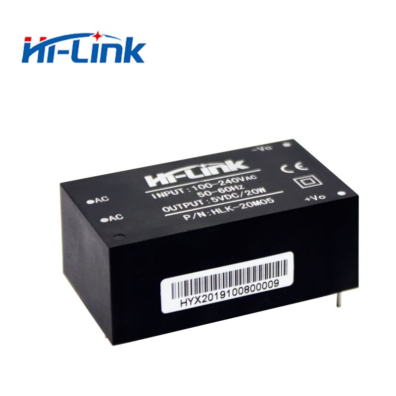 5 pcs/lot Hi-Link HLK-20M05 220v 5V 20W AC DC compact isolated step down power supply module