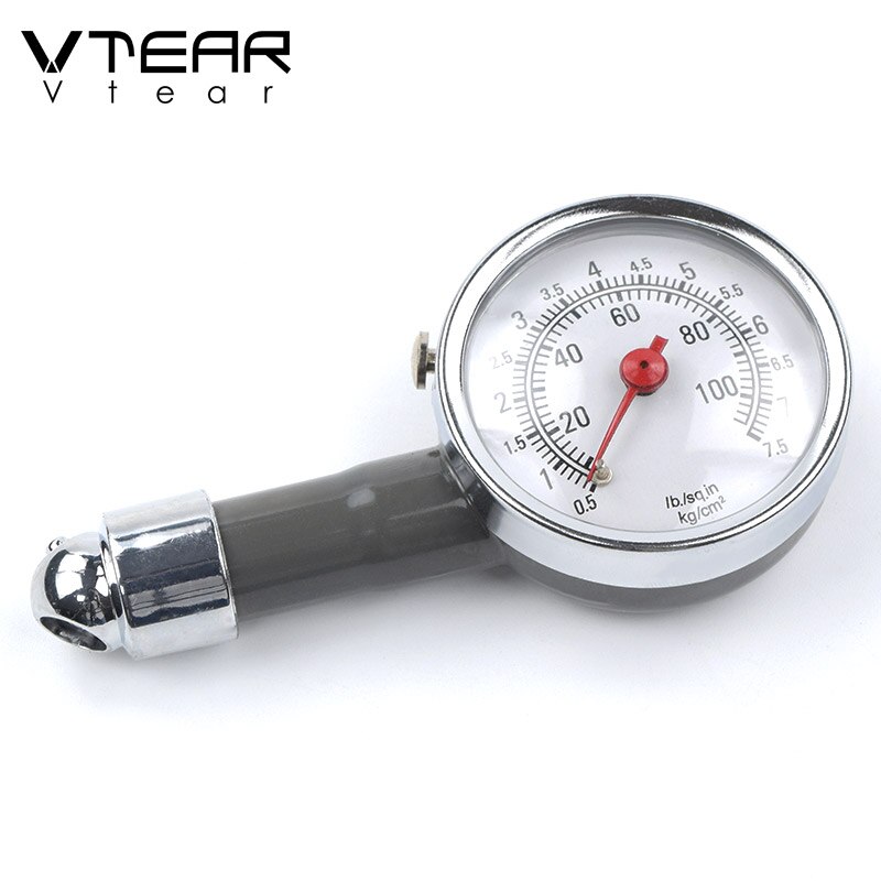 Vtear universal car tire air pressure gauge auto metal tester high precision manometer accessories trunk diagnostic car-styling: Default Title