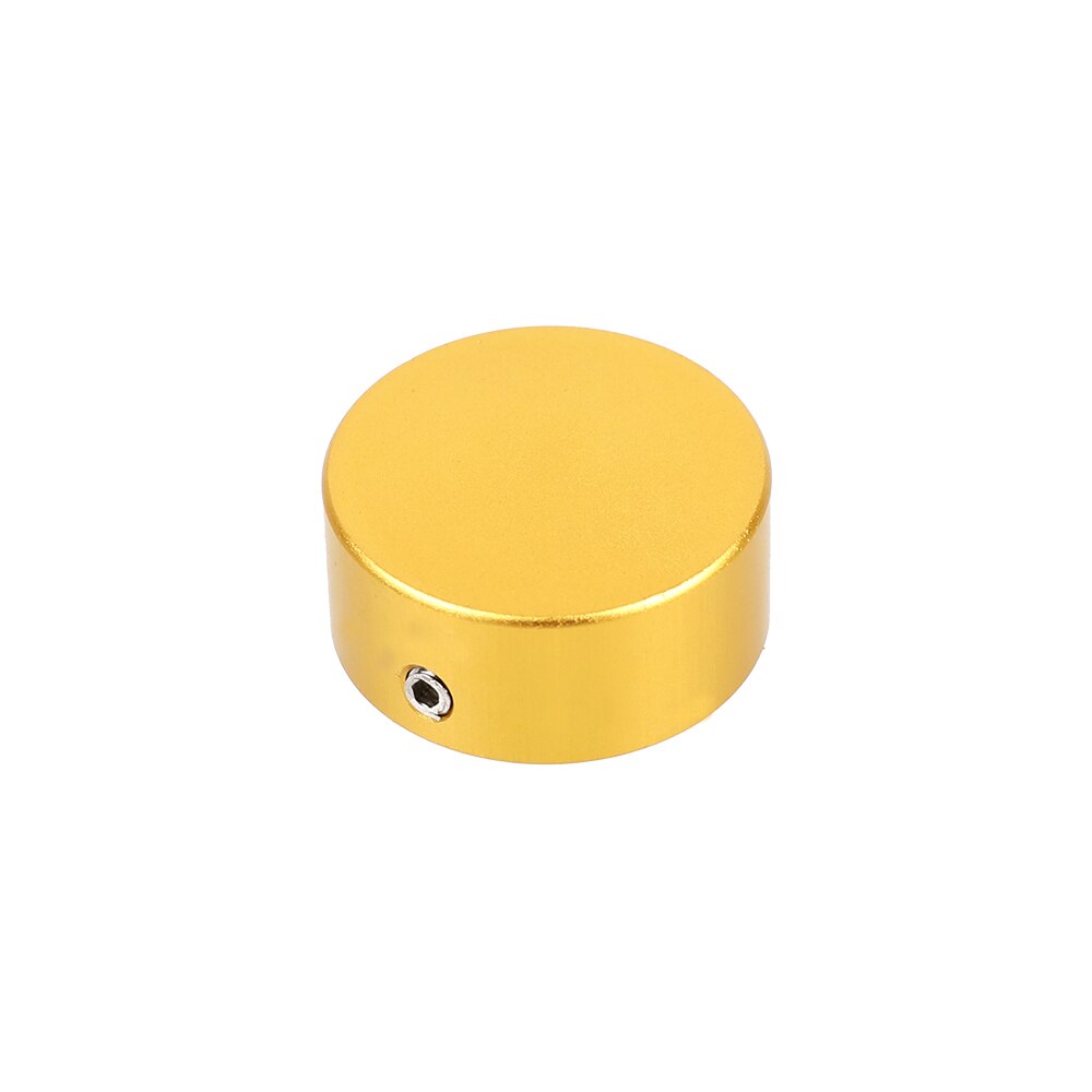 1 pacote de efeito guitarra pedal pedal pé tampa do prego efeito pedal almofada capa ferramentas alumínio peças interruptor do pé toppers knob acessórios: Golden