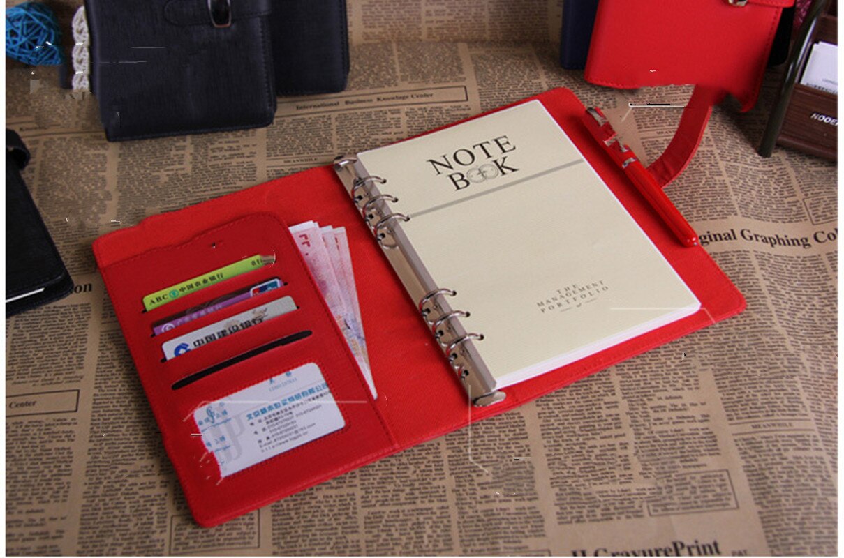 A5 A6 A7 Pu Leather 365 Days Retro Diary Notebook Personal Pocket Organiser Planner Filofax Cover Office School Supplies