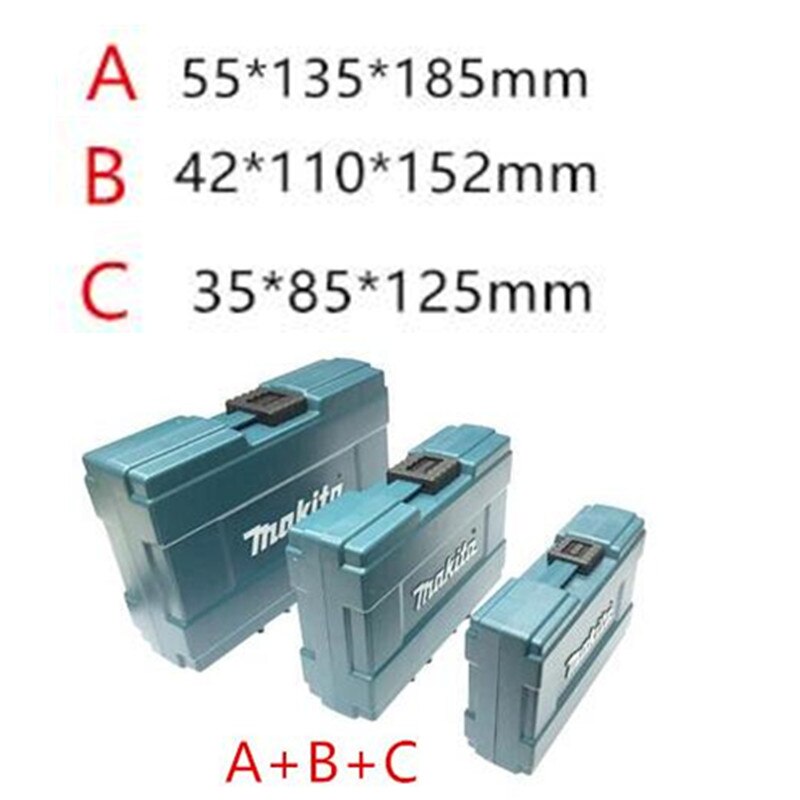 Makita værktøjskasse værktøj kuffertkasse makpac stik 821549-5 821550-0 821551-8 821552-6 opbevaringsværktøjskasse bandagevogn: Mini abc