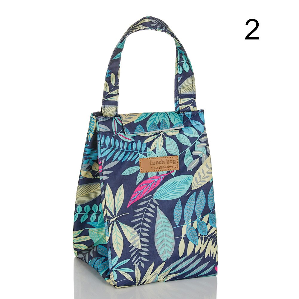 Bolsa de almuerzo impermeable para comida, bolsa térmica aislante de para desayuno, de mano, portátil, para Picnic, , 1 ud.: 2