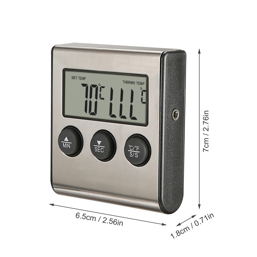 MOSEKO termometro da cucina digitale forno griglia per alimenti carne BBQ sonda termometro con Timer latte temperatura dell&#39;acqua strumenti di cottura