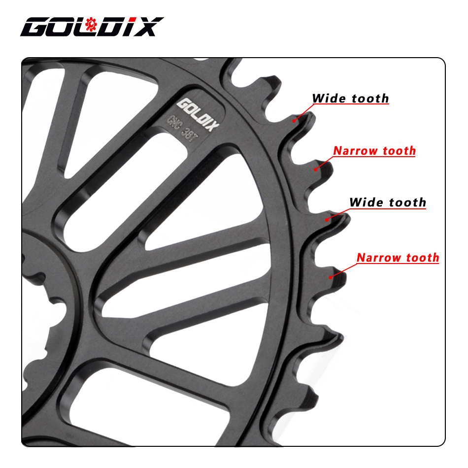 GOLDIX – plateau CNC ultraléger 32T-48T, pignon de manivelle à montage Direct, pour vtt/vélo de route, pour montage Direct, 3 boulons
