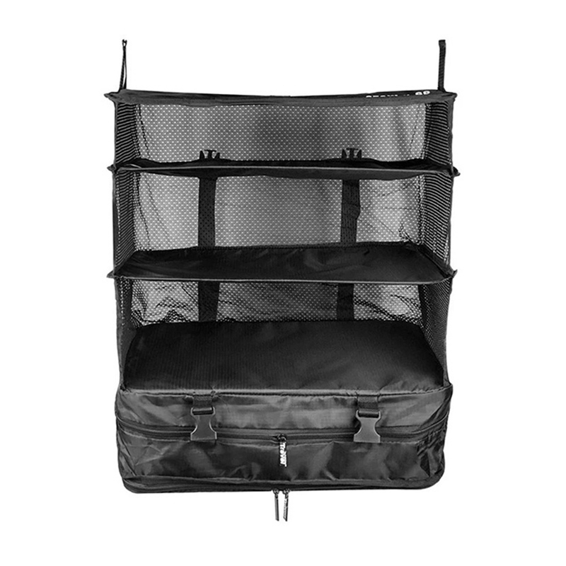3 Layers Outdoor Camping Storage Hanging Bag Portable Waterproof Drying Net Foldable Hiking Travel Package Mesh Bag: Default Title