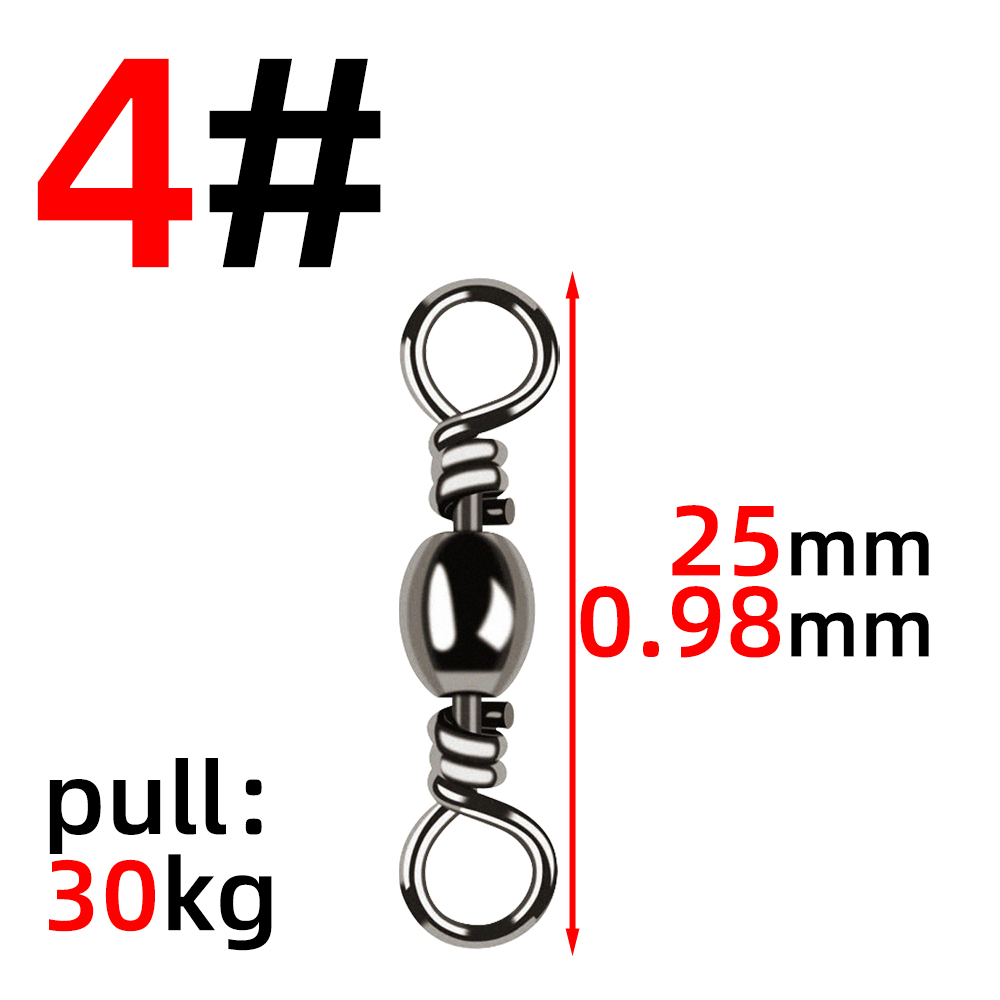 50Pcs Bottle Swivel High Speed Figure Eight Ring 8 Figure Ring Connector Fishing Gear Accessories: Navy Blue